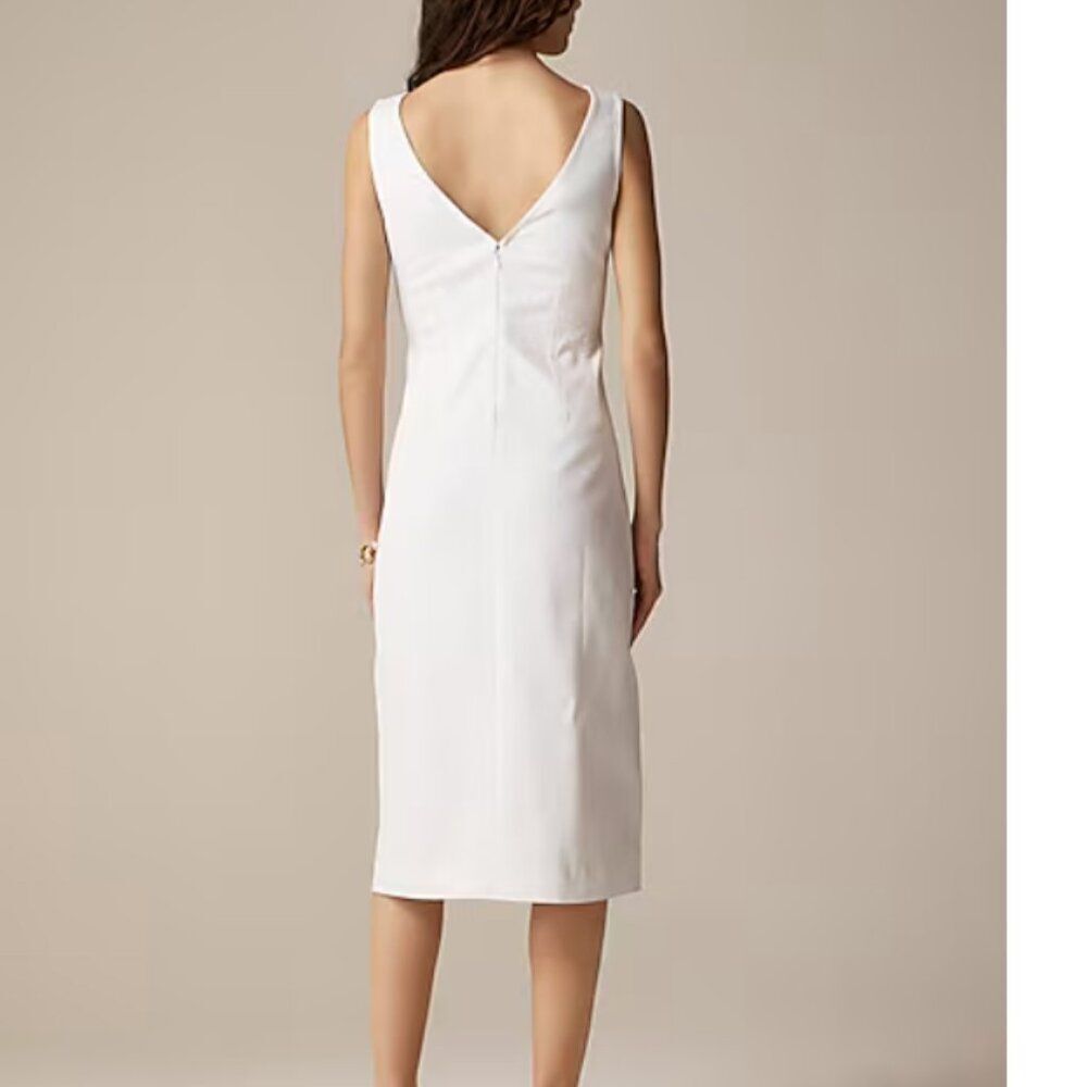 J. Crew Corset midi dress in stretch twill A Line Preppy Office Size 2 - Picture 8 of 10